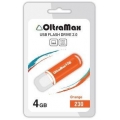 Флеш-накопитель USB  4GB  OltraMax  230  оранжевый